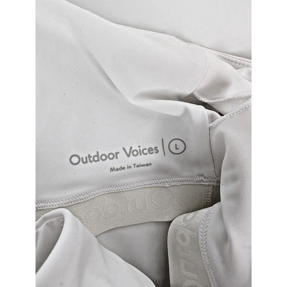 Outdoor Voices One Shoulder Dress Women's L White NWT Shelf Bra Athletic Tennis - Picture 4 of 8